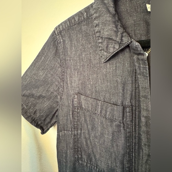 Bridge & Burn Mosby Jumpsuit Coveralls Denim Blue Linen Cotton Size Small EUC - Picture 6 of 9